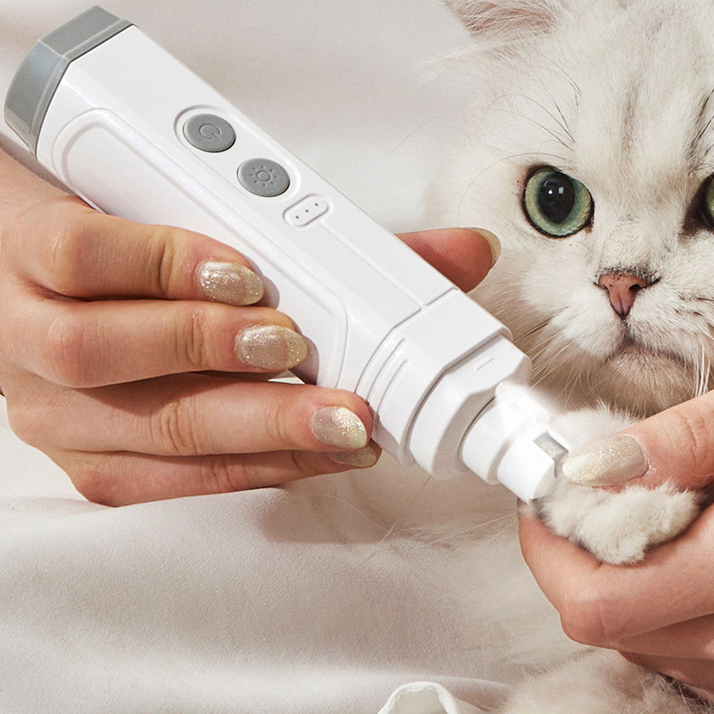 Double Lamp Automatic Nail Trimmer Device For Pet
