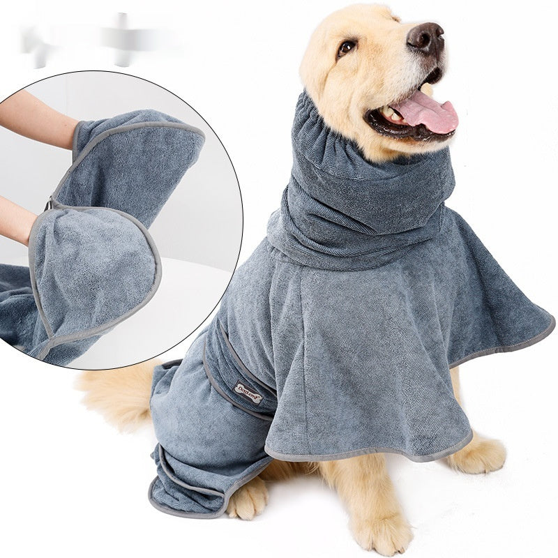 Pet Cotton Quick Dry Absorbent Bath Towel Grooming Cloth