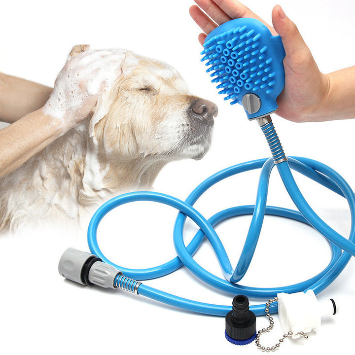 Pet Outdoor Bath Cleaning Shower Brush Grooming Tool