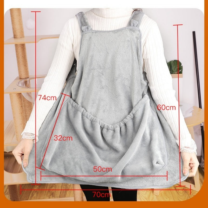 Pet Plush Hanging Chest Carrier Apron Travel Sleeping Bag