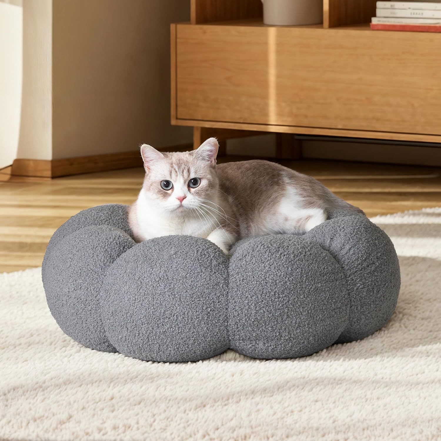 Fluffy Calming Donut Bed For Pet