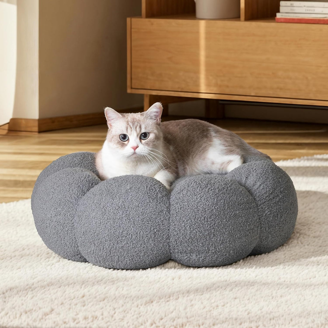 Fluffy Calming Donut Bed For Pet